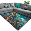 NOVO Strado modern carpet for living room marble pattern velvet Malachite 120x170 cm