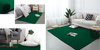 Rabbit Strado room rug 200x200 BottleGreen (Green)