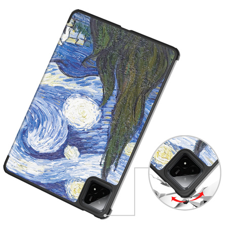 Puzdro grafické na Xiaomi Pad 7 / Pad 7 Pro 11.2 s klapkou / Xiaomi Pad 7 Pro - ochranné so stojanom