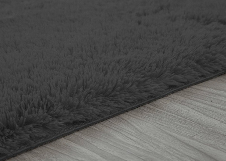 Shaggy Strado room carpet 200x290 GreyNight (Dark grey)