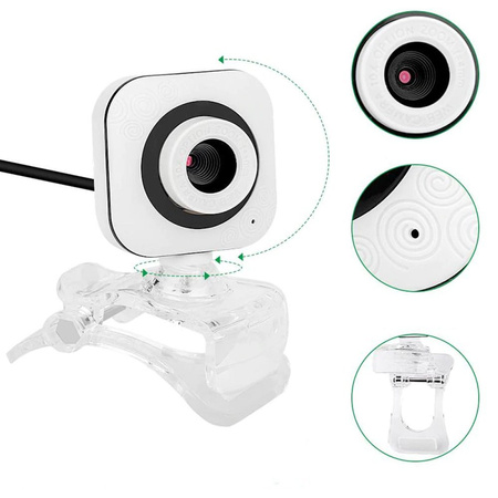 WebCam 8812 webcam with microphone (White and Black)