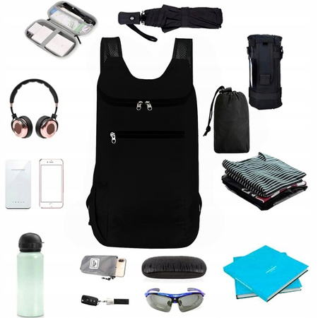 Multipurpose 25L waterproof travel school backpack with large compartment and pockets for city and work