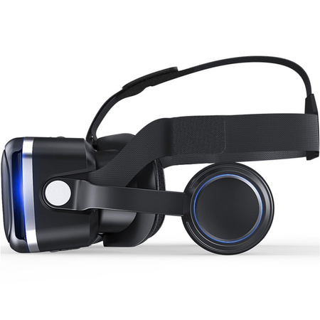 Okulary gogle 3D VR Shinecon 10 do telefonu wbudowane słuchawki