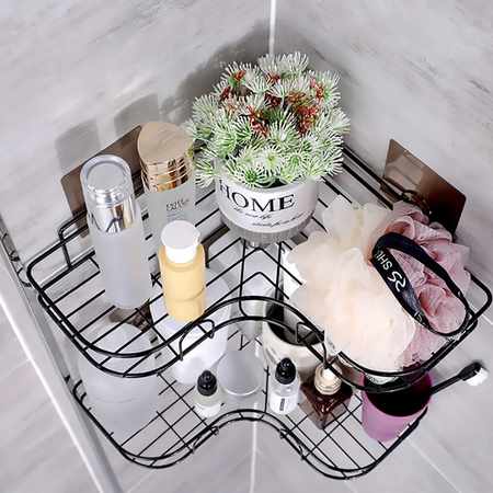 Strado corner bathroom shelf for shower