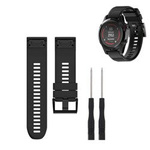 Pasek silikonowy do Garmin Fenix 5 - Black