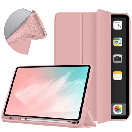 Puzdro Smart na iPad 10.9 2022 Gen. 10, ružové - ochranné so stojanom, prístup k portom a tlačidlám