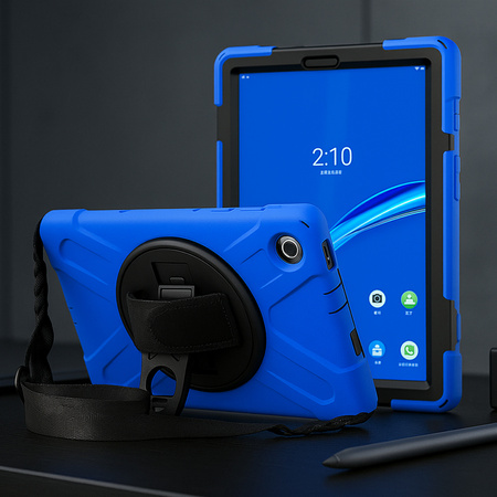 Armored case with strap for Lenovo Tab M11 TB330FU 10.95" (Navy blue)