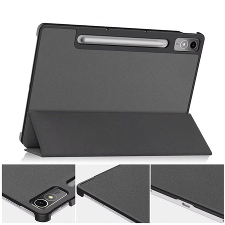 Etui Smart Case do Lenovo Tab P12 12.7 TB370 2023 / Tab P12 TB370, szare - ochronne z podstawką