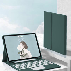 Bluetooth touchpad keyboard case for iPad Pro 11 Gen5 (Green)