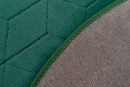 Dywan okrągły Rabbit 3D pluszowy miękki jedwabisty futro królika 140, zielony