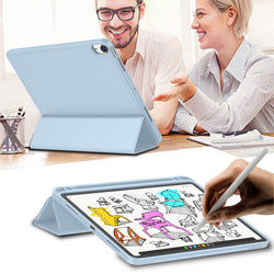 Etui Smart Pencil do iPad Air 11 M4 M3 M2, 2026/ 25/ 24, gen. 8/ 7/ 6, niebieskie - ochronne z podstawką
