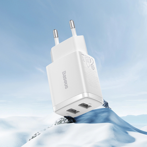 Baseus Compact nabíjačka sieťová 2x USB 10.5W