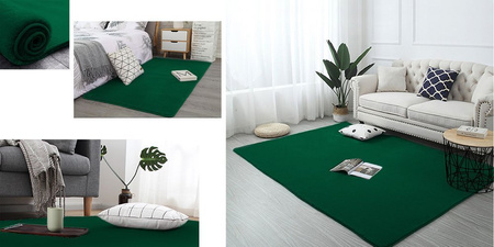 Rabbit Strado room rug 200x200 BottleGreen (Green)