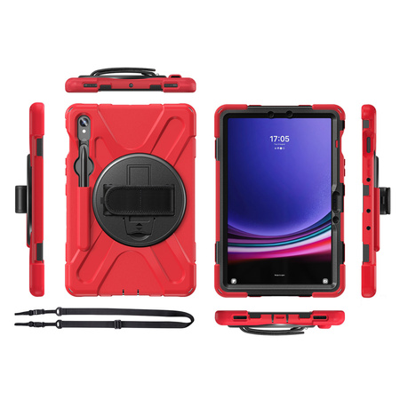 Etui Shockproof Galaxy Tab S9 FE/S9/S10 FE-Red