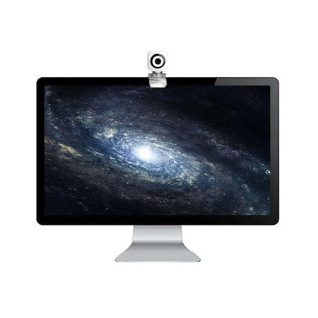 Kamera internetová mikrofón na lekcií práce video PC laptop 8812 z držiakom, čierna