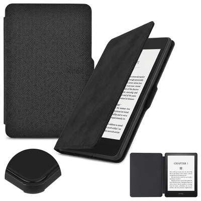 Book Cover black case for Kindle Paperwhite 1/2/3 with sleep function and elegant finish