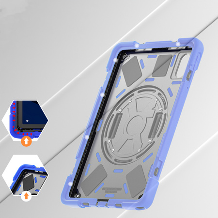 Etui Shockproof z uchwytem do Lenovo Tab M11 10.95 TB330FU TB330XU TB331FC, niebieskie