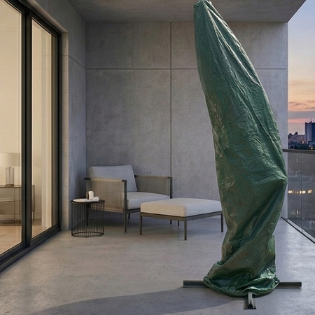 Pokrowiec ochronny na duży parasol ogrodowy na wysięgniku osłona futerał