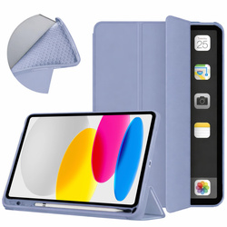 Etui Smart do iPad 10.9 2022 Gen. 10 / iPad 11 2025 A16 Gen. 11 z klapką, fioletowe - ochronne z podstawką