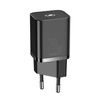 Ładowarka sieciowa Baseus Super Si Quick Charger 1C 20W z przewodem USB-C do Lightning 1m (czarna)