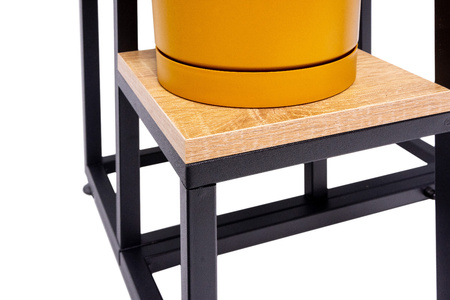 KWIETNIK 70 cm stojący metalowy stojak na kwiaty 4 poziomy półki loft PLAZA