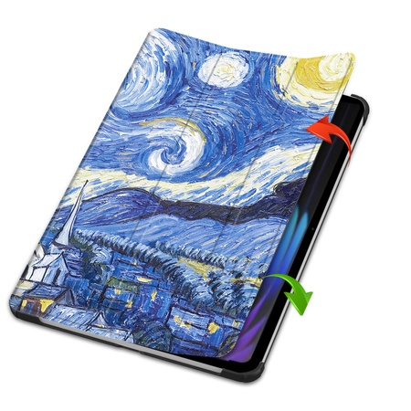 Puzdro grafické na Xiaomi Pad 7 / Pad 7 Pro 11.2 s klapkou / Xiaomi Pad 7 Pro - ochranné so stojanom