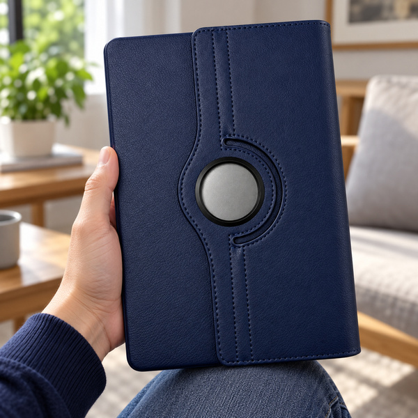 Etui obrotowe do Lenovo Idea Tab Plus 12.1 2025 TB361FU TB361ZU - granatowe