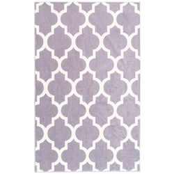 NOVO Strado modern carpet for living room delicate grey velvet pattern Morocco Grey 140x200 cm