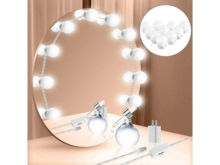 LED mirror lights, makeup set 10 pcs