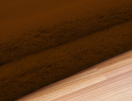 Rabbit Strado 100x100 round rug Carmel (Brown)