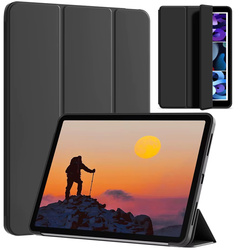 Puzdro Smart s magnetickou s klapkou na Xiaomi Redmi Pad SE 8.7 2024, čierne - ochranné so stojanom