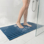 MATA łazienkowa antypoślizgowa POD PRYSZNIC brodzik do sauny basenu 43x61, niebieska