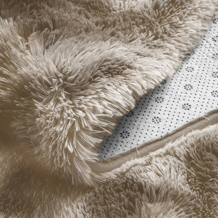 Shaggy Ombre Strado Round Carpet 80x80 OmbreCamel (Beige)