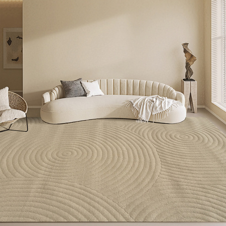 Dywan 160x230 do salonu pętelkowy duży japandi nowoczesny ciężki gruby POLO, beżowy