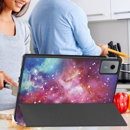 Puzdro grafické na Lenovo Idea Tab 11 s klapkou - ochranné so stojanom