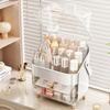 Elegant casket organizer Gloria for cosmetics and jewelry acrylic white with drawers