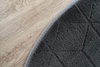 STRADO round Rabbit 3D plush soft like rabbit anti-slip carpet 120 Grey