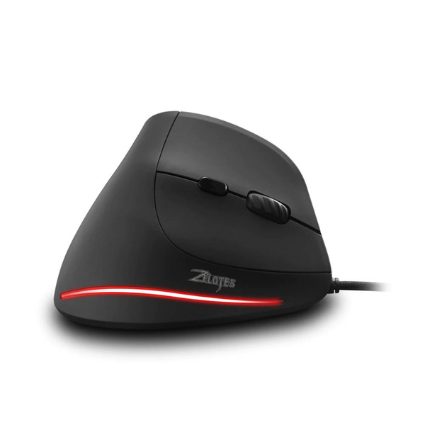 Vertikálna ergonomická podsvietená myš LED USB Zelotes T20
