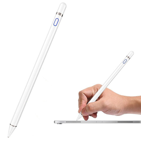 Universal precision capacitive touchscreen stylus Active Stylus Pen (White)