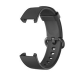 Pasek silikonowy do Xiaomi Watch Lite 1 4 elegancki regulowany, czarny - wymienny
