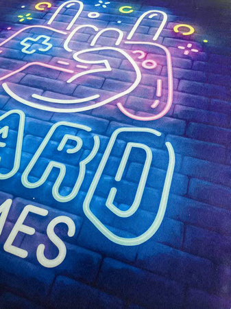 3D Strado HARDGAMES gaming carpet 100x150 cm modern for gamer's room