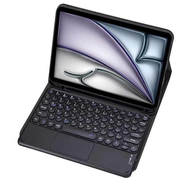 Bluetooth touchpad keyboard case for iPad Air 11 Gen6 (Black)
