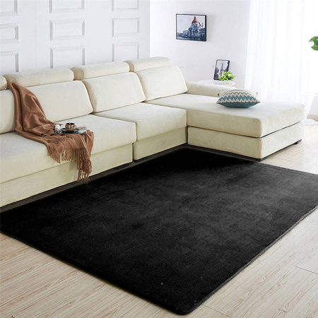 Dywan Polar 160x220 cm, czarny PolarBlack - miękki do salonu i sypialni