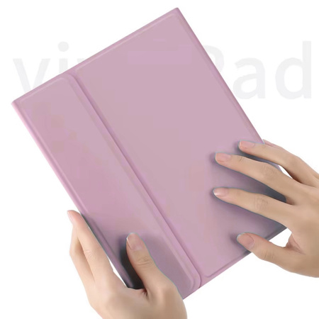 Etui pokrowiec z klawiaturą touchpad do iPad Pro 13 2024 M4 7 GEN., różowe