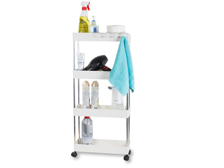 Bathroom shelf kitchen cupboard on wheels bookcase