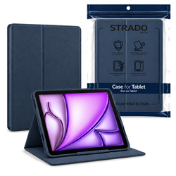 Etui z klapką do Apple iPad Air 11 M4 M3 M2 2026/ 25/ 24 gen. 8/ 7/ 6 - granatowe