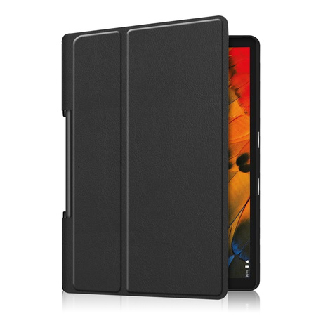 Puzdro Smart na Lenovo Yoga Tab YT s klapkou / Smart Tab, čierne - ochranné so stojanom