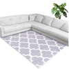 NOVO Strado modern carpet for living room delicate grey velvet pattern Morocco Grey 140x200 cm