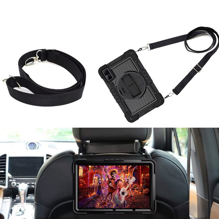 Etui pancerne z uchwytem Shockproof do Xiaomi Redmi Pad SE 2023 11", czarne