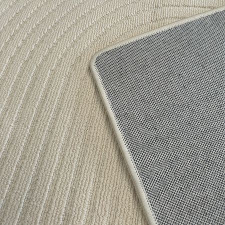 Dywan 120x170 do salonu pętelkowy duży japandi nowoczesny ciężki gruby POLO - Path Grey (Szary)